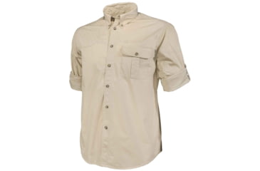 Image of Beretta Tm Roll Up Shirt, Stone - LU222T15340008L