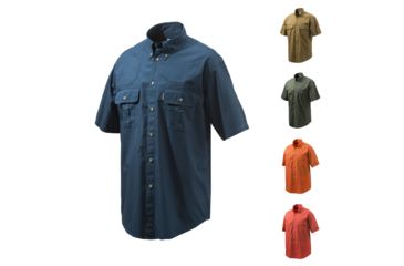 Image of Beretta TM Short Sleeve Shooting Shirt 2.0, Blue, Brown, Green, Orange, Red