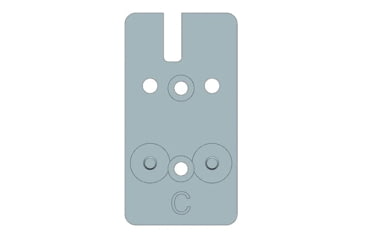 Image of Beretta RDO Red Dot Sight Mount Kit, 90/92, C-More, Silver, EUS03053