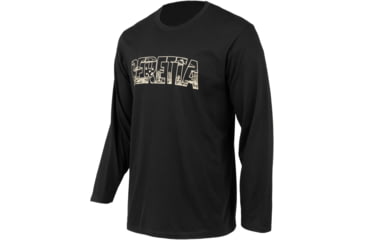 Image of Beretta Vista Camo T-Shirt - Mens, Long Sleeve, Black, Large, TS234T18900999L