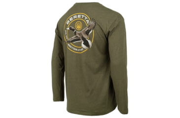 Image of Beretta Wing Drop T-Shirt - Mens, Long Sleeve, Heather Mil Green, 3XL, TS231T189007AUXXXL