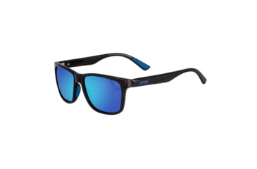 Image of Berkley BER003 Sunglasses, Black Frame, Blue Mirror Grey Base Lens, 1479101