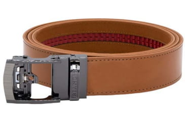 Image of Bianchi Everyday Carry Leather Belt, Adjustable, 1.5in Wide, Buckle Closure, Matte, Tan, NXB-24550