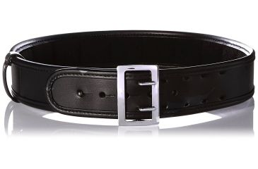 Image of Bianchi 7965 ErgoTek Sam Browne Belt - Plain Black, Chrome, Waist Size 46-48in, 22428