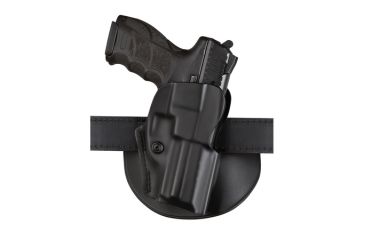 Image of Safariland 5198 Open Top Paddle &amp; Belt Slide Holster w/Detent, S&amp;W M&amp;P 9L 5in. w/o Thumb Safety, STX Plain Black, Right Hand, 5198-819-411