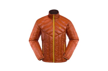 Image of Big Agnes Hole In The Wall Down Jacket - Men's-Pumpkin/Chestnut-Medium