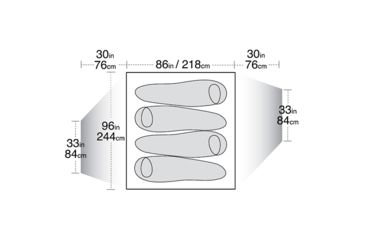 Image of Big Agnes Jack Rabbit 4 SL Tent Footprint, 12 oz. 74046