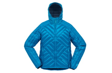 Image of Big Agnes Women's Shovelhead Hooded Jacket - 700 DownTek, Turquoise/Navy, Medium 31403-444-MD