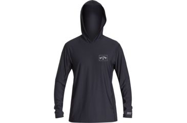 Image of Billabong Arch Mesh Hooded Long Sleeve Surf Shirt - Mens, Black, Large, MR691BAR-blk-L