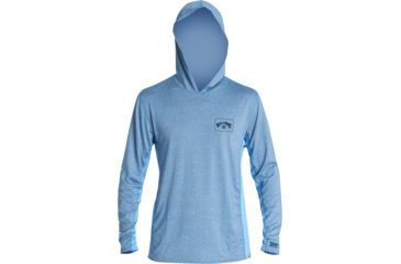 Image of Billabong Arch Mesh Hooded Long Sleeve Surf Shirt - Mens, Royal Heather, Small, MR691BAR-ryh-S