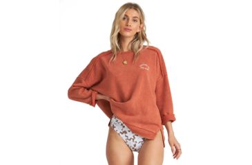 Image of Billabong Eco Fleece Sweater - Womens, Henna, Small, J6081BEC-hen-S
