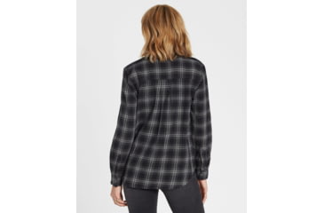 Image of Billabong Venture Out Long Sleeve Flannel Shirt - Womens, Black White, Small, J507MVEN-BCI-S