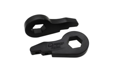 Image of Bison Offroad Ford Expedition 4WD/ F-150 4WD/ Super Duty F-250 4WD Leveling Kit w/ Forged Torsion Key, Black, 2, FF-1501-33