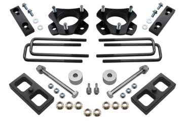 Image of Bison Offroad Toyota Tacoma TRD / SR5 / Rock Warrior 2WD/4WD 2005-2020 Lift Kit, 32.5in Max Tire Size, Black, 3F/ 1R, TK-1502-32.5