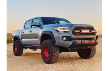Image of Bison Offroad Toyota Tacoma TRD / SR5 / Rock Warrior 2WD/4WD 2005-2020 Lift Kit, 32.5in Max Tire Size, Black, 3F/ 2R, TK-1501-32.5