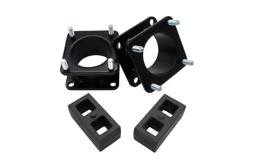 Image of Bison Offroad Toyota Tundra TRD / SR5 / Rock Warrior 2WD/4WD 2007-2020 Lift Kit, 35in Max Tire Size, Black, 3F/ 2R, TK-2502-35