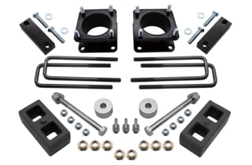 Image of Bison Offroad Toyota Tundra TRD / SR5 / Rock Warrior 2WD/4WD 2007-2020 Lift Kit, 35in Max Tire Size, Black, 3F/ 2R, TK-2502-35