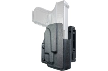 Image of Black Scorpion Outdoor Gear Pro IDPA Competition OWB Holster, Glock 19, 23 w/ TLR-7A, Right Hand, Black, HC03-IDPA-GL19TLR7-BKRH