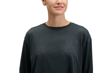 Image of Black Diamond Circuit Long Sleeve Tee - Womens, Black, Medium, AP7520170002MED1