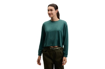 Image of Black Diamond Circuit Long Sleeve Tee - Womens, Deep Woods, Large, AP7520173062LRG1