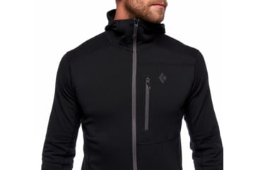 Image of Black Diamond Coefficient Fleece Hoody - Mens, Black, Medium, AP7440200002MED1