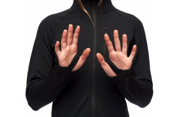 Image of Black Diamond Coefficient Fleece Hoody - Womens, Black, Large, AP7440210002LRG1