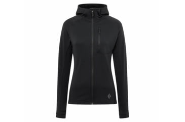 Image of Black Diamond Coefficient Fleece Hoody - Womens, Black, Large, AP7440210002LRG1