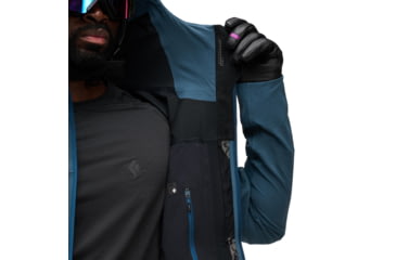 Image of Black Diamond Dawn Patrol Hybrid Shell - Mens, Midnight Blue, Extra Large, AP7470054034XLG1