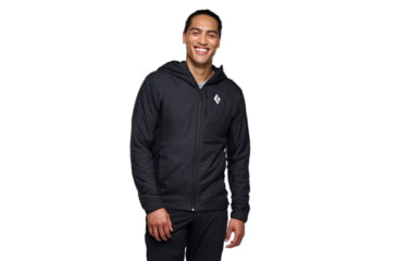 Image of Black Diamond First Light Hybrid Hoody - Men's, Black, Extra Large, AP7522650002XLG1