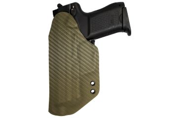Image of Black Rhino Concealment Concealed Carry IWB Holster System / Glock, Model Glock 20/21, Left Handed Shooter, Cant 0 Degrees, Carbon Fiber FDE, 191204379648