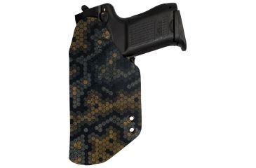 Image of Black Rhino Concealment Concealed Carry IWB Holster System / Glock, Model Glock 20/21, Left Handed Shooter, Cant 0 Degrees, Hex Cam, 191204289077