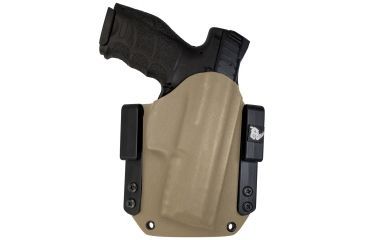 Image of Black Rhino Concealment Tactical Carrier OWB Holster System w/ Light Holster - Springfield Armory, Model Springfield Armory XD .45 5in, Left Handed Shooter, Cant 0 Degrees, Desert Tan, 191204831986