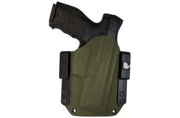 Image of Black Rhino Concealment Tactical Carrier OWB Holster System w/ Light Holster - Springfield Armory, Model Springfield Armory XD .45 5in, Left Handed Shooter, Cant 0 Degrees, Olive Drab, 191204832112