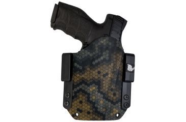 Image of Black Rhino Concealment Tactical Carry Holster System w/ Light Holster - Glock, Model Glock 29/30 Gen 4, Left Handed Shooter, Cant 10 Degrees, Hex Cam, 191204341485
