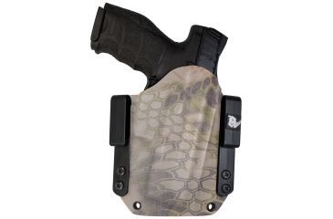 Image of Black Rhino Concealment Tactical Carrier OWB Holster System w/ Light Holster - Springfield Armory, Model Springfield Armory XD .45 5in, LHded Shooter, Cant 0 Degrees, Kryptek Highlander, 191204832037