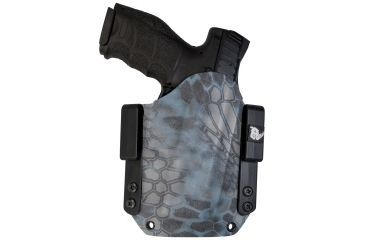 Image of Black Rhino Concealment Tactical Carrier OWB Holster System w/ Light Holster - Springfield Armory, Model Springfield Armory XD .45 5in, LHded Shooter, Cant 0 Degrees, Kryptek Neptune, 191204832051