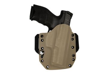 Image of Black Rhino Concealment Tactical Carrier OWB Holster System w/ Light Holster - Springfield Armory, Model Springfield Armory XD .45 5in, Left Handed Shooter, Cant 0 Degrees, Desert Tan, 191204831986