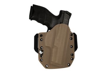 Image of Black Rhino Concealment Tactical Carrier OWB Holster System w/ Light Holster - Springfield Armory, Model Springfield Armory XD .45 5in, LHded Shooter, Cant 0 Degrees, Flat Dark Earth, 191204832006