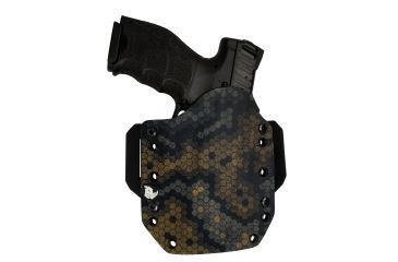 Image of Black Rhino Concealment Tactical Carry Holster System w/ Light Holster - Glock, Model Glock 29/30 Gen 4, Left Handed Shooter, Cant 10 Degrees, Hex Cam, 191204341485