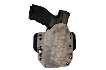 Image of Black Rhino Concealment Tactical Carrier OWB Holster System w/ Light Holster - Springfield Armory, Model Springfield Armory XD .45 5in, LHded Shooter, Cant 0 Degrees, Kryptek Highlander, 191204832037