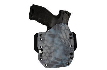 Image of Black Rhino Concealment Tactical Carrier OWB Holster System w/ Light Holster - Springfield Armory, Model Springfield Armory XD .45 5in, LHded Shooter, Cant 0 Degrees, Kryptek Neptune, 191204832051