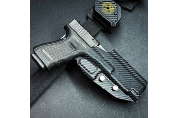 Image of Black Scorpion Outdoor Gear Springfield XD-M Elite 4.5 Pro Heavy Duty Competition Holster, Right, Black/Black, HCD1-USPSABS-XDM45-BKRH