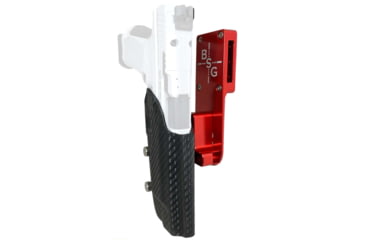 Image of Black Scorpion Outdoor Gear Canik TP9SFx Pro Heavy Duty Competition Holster, Left, Red/Carbon Fiber, HCD2-USPSABS-TP9SFXCFLH