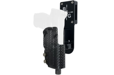 Image of Black Scorpion Outdoor Gear FNH 509 Compact/Midsize Pro Heavy Duty Competition Holster, Left Hand, Black Shell / Carbon Fiber, HCD1-USPSABS-FN509CFLH