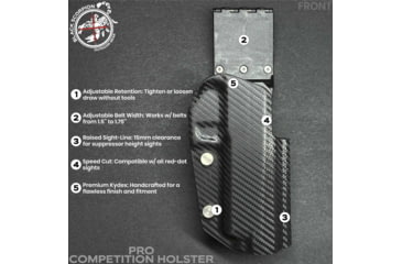 Image of Black Scorpion Outdoor Gear Pro Competition OWB Holster, Canik SFx Rival, Right Hand, Carbon Fiber, HC04-USPSA-SFXRIVALCFRH