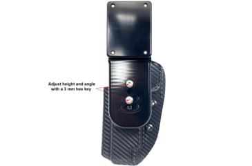 Image of Black Scorpion Outdoor Gear Pro Heavy Duty Competition Holster, Right Hand, SIG Sauer P320, 3.9 - 5in Barrel, 1.5 - 1.75in Belts, Kydex/ 6066 Aluminum, Carbon Fiber/Black, HCD1-USPSABS-P320X5CFRH