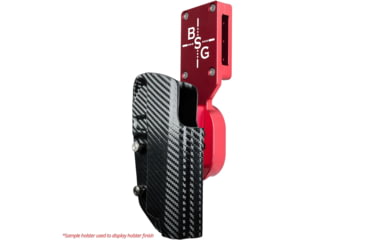 Image of Black Scorpion Outdoor Gear Pro Heavy Duty Competition Kydex OWB Holster, Springfield Armory Prodigy 5in , Right Hand, Red Shell Carbon Fiber, HCD2-USPSABS-PRODIGY5CFRH