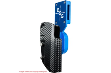 Image of Black Scorpion Outdoor Gear Pro Heavy Duty Competition Kydex OWB Holster, Springfield Armory Prodigy 5in w/ X300  , Right Hand, Blue Shell Carbon Fiber, HCD3-USPSABS-PRODI5X300-CF
