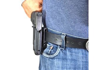 Image of Black Scorpion Outdoor Gear Pro IDPA Competition Holster, Right Hand, SIG Sauer P320, 3.9 - 5in Barrel, 1.5 - 1.75in Belts, Kydex, Carbon Fiber, HC03-IDPA-P320X5CFRH