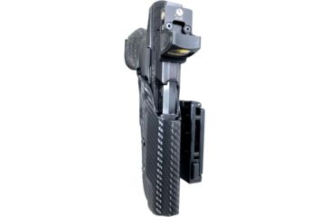 Image of Black Scorpion Outdoor Gear Pro IDPA Competition Holster, Right Hand, Walther PPQ Mod 2/ PPQ Q5 Match, 5in Barrel, 1.5 - 1.75in Belts, Kydex, Carbon Fiber, HC03-IDPA-WALTHERQ5CFRH